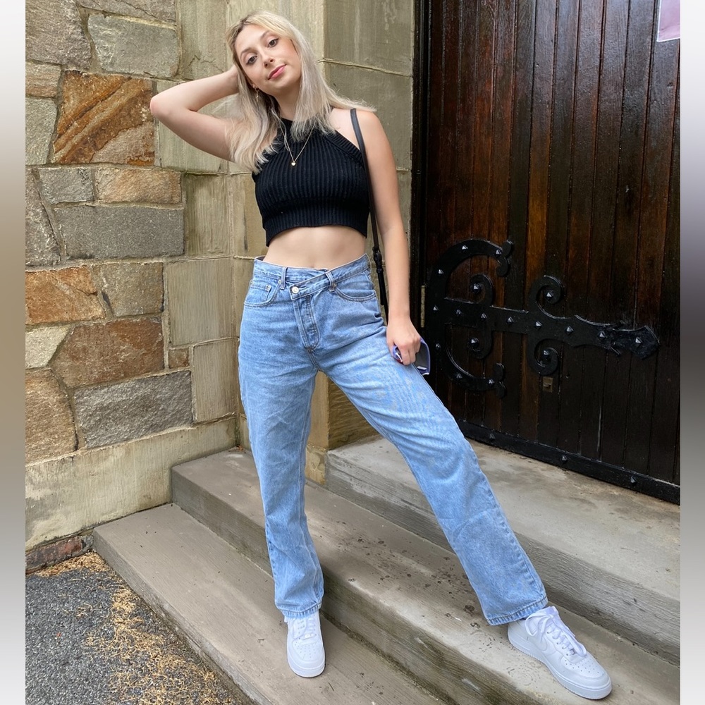 Straight Leg Jeans - Princess Polly - Size 4